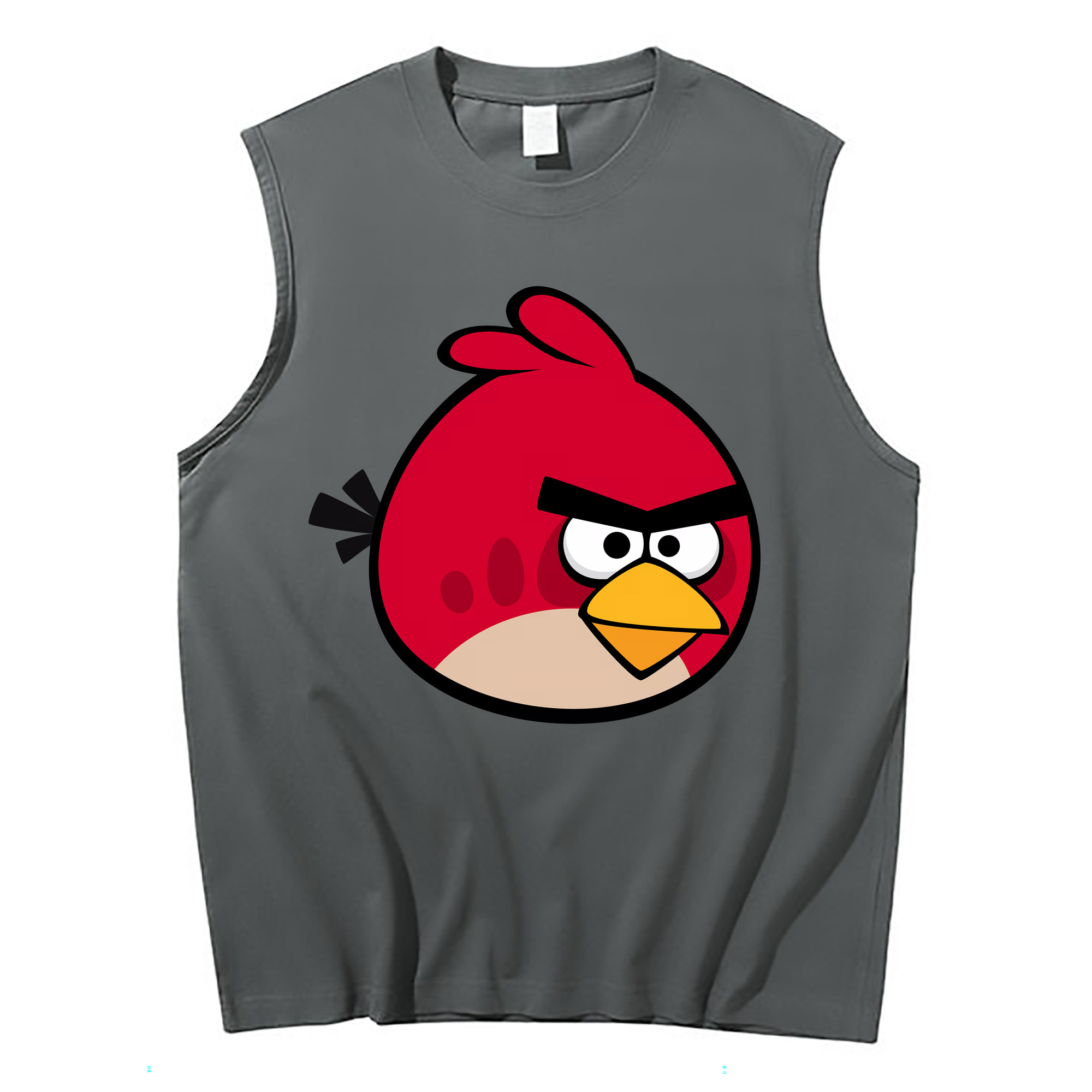 （画像用） Angry Birds アングリーバード コットン100％タンクトップ（フロントプリント）